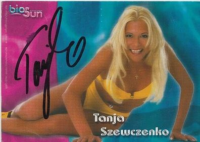 Tanja Szewczenko Autogrammkarte Original Signiert + A20855
