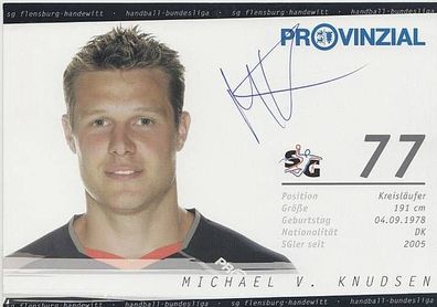 Michael V. Knudsen SG Flensburg-Handewitt Autogrammkarte Original Signiert + A20789