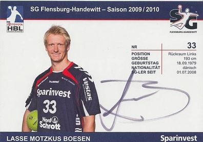 Lasse Motzkus Boesen SG Flensburg-Handewitt AK 2009-10 TOP + A20773