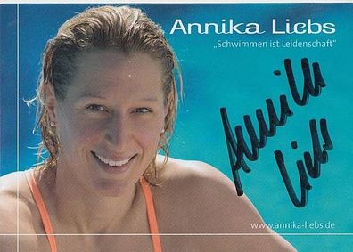 Anika Liebs Autogrammkarte Original Signiert + A20843