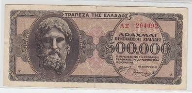 alte Banknote Griechenland 500000 Drachmen 1944