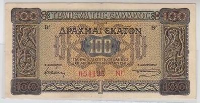 alte Banknote Griechenland 100 Drachmen 1941