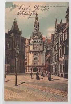 50917 Ak Bremen am Markt Blick auf die Baumwollbörse 1908