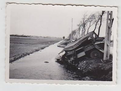 28192 Original Foto Allee in Frankreich mit Panzer und LKW um 1940