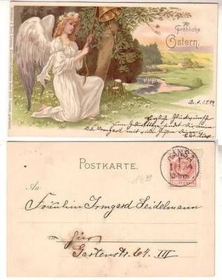 48391 Fröhliche Ostern Ak mit Hansa Privatpostbeförderung 1899