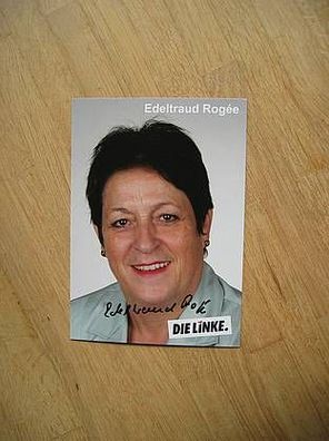 Sachsen-Anhalt Die Linke Politikerin Edeltraud Rogée - handsigniertes Autogramm!!!