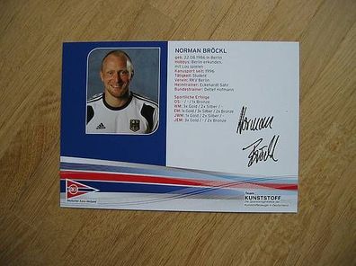 Kanu Nationalmannschaft Norman Bröckl - Autogramm!!!