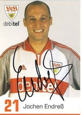 Jochen Endreß VFB Stuttgart 2000-01 Autogrammkarte + 97697