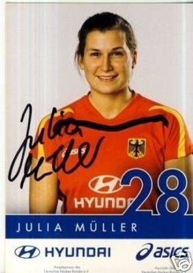 Julia Müller Hockey Autogrammkarte Original Signiert + 58532