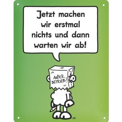 Sheepworld Blechschild mit Motiv "Nichts" 07 Neuware