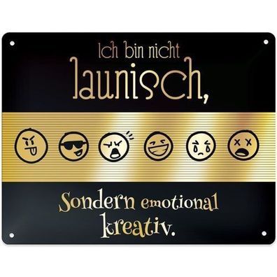 Sheepworld Blackchili Blechschild mit Motiv "Launisch" 48 Neuware