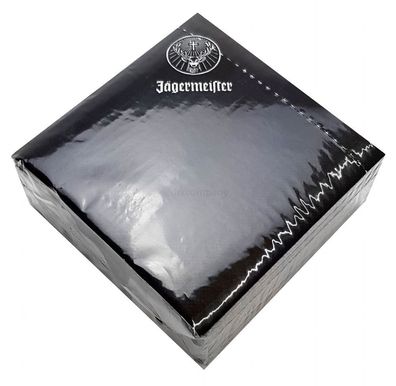 Jägermeister Servietten Cocktailservietten - Maße 12x12cm - 24x24cm (offen)