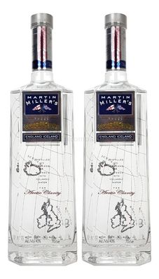 Martin Miller?s England Iceland Gin Set - 2x 0,7l = 1,4l (40% Vol) -[Enthält S