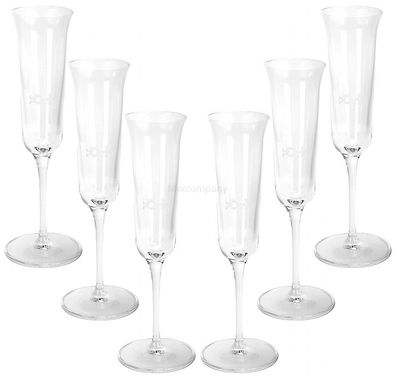 Nonino Grappa Longdrink Glas Gläser Set - 6x Gläser 2cl geeicht