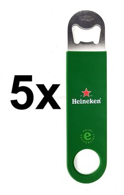 Heineken Flaschenöffner Gummierter Griff Aktion - 5 Stück