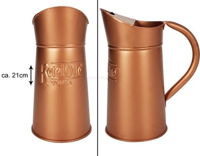 Ketel One Vodka Außgiesser Pitcher Metall Messing Kupfer Look - ca. 21cm hoch