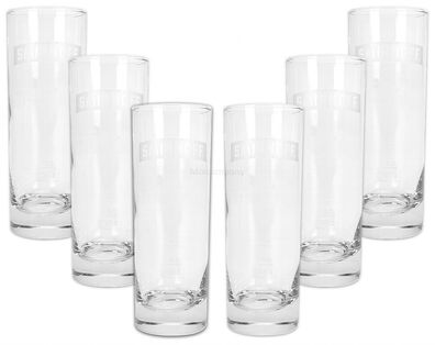 Smirnoff Vodka Cocktail Longdrink Glas Gläser Set - 6x Longdrinkgläser 2/4cl ge