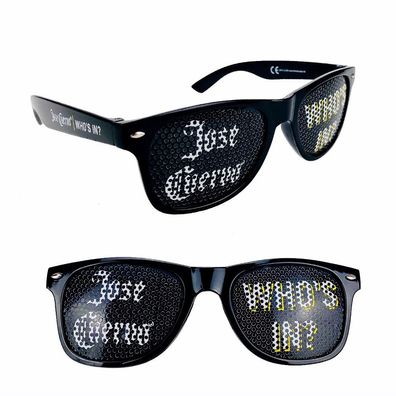 Jose Cuervo who s In Sonnenbrille Partybrille Nerd Brille mit 400 UV Schutz