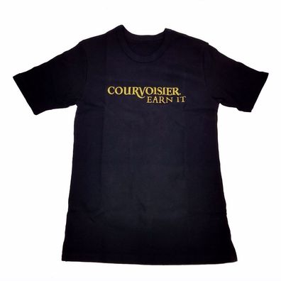 Courvoisier Cognac Earn It T - Shirt schwarz - Größe M (100 Baumw.)