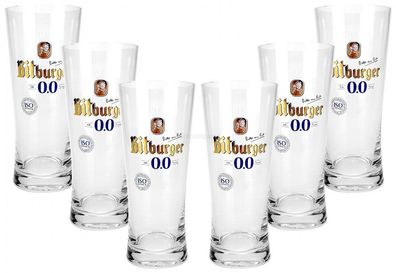 Bitburger Alkoholfrei Bierglas Biergläser Glas Gläser Set - 6x Gläser 0,3l geei