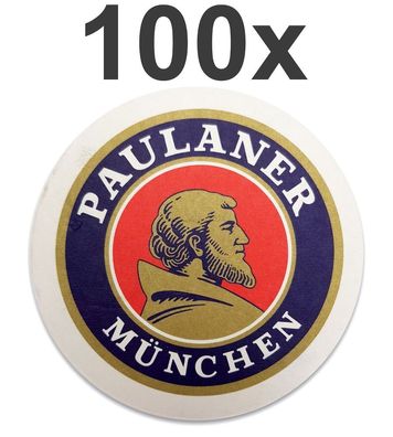 Paulaner München Bierdeckel Untersetzer Bierfilz - 100er Packung