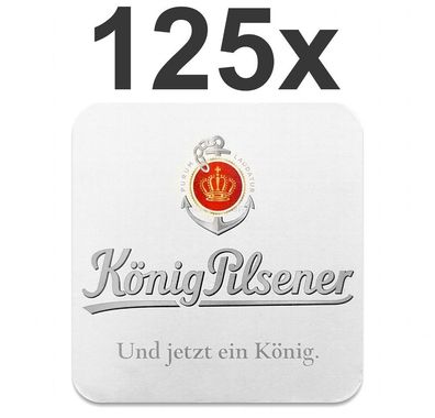 König Pilsener Bierdeckel Untersetzer Bierfilz - 125er Packung