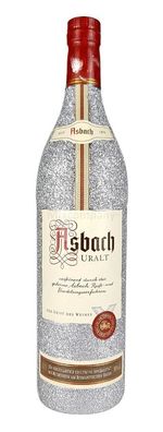 Asbach Uralt Weinbrand 0,7l 700ml (35% Vol) - Bling Bling Glitzerflasche in sil