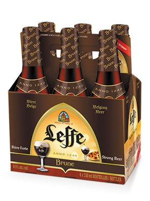 Leffe Brune belgisches Abtei stark Bier Six Pack - 6x 330ml (6,5% Vol) -[Enthä