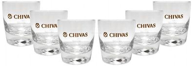 Chivas Tumbler Glas Gläserset - 6x Gläser 2/4cl geeicht