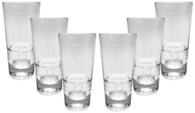 Asbach Longdrink Glas Gläserset - 6x Gläser 20cl geeicht