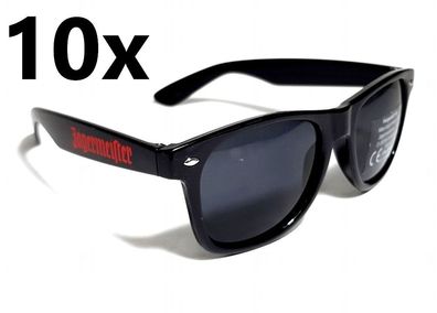 Jägermeister Sonnenbrille Nerd Brille UV 400 Schutz - 10er Set