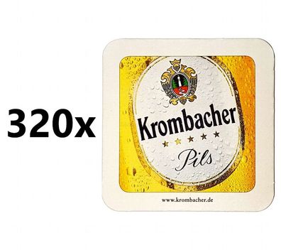 Krombacher Pils Bierdeckel / Untersetzer - 320 Stück