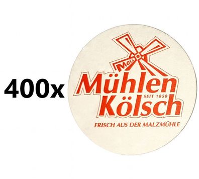 Mühlen Kölsch Bierdeckel / Untersetzer - 400 Stück