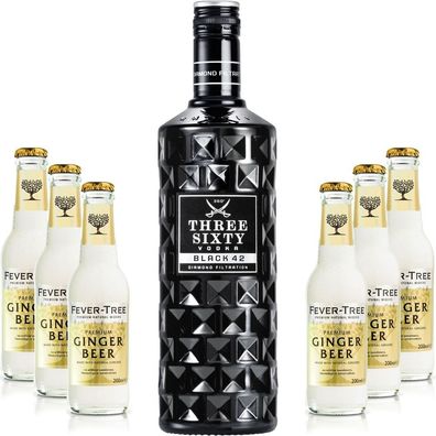 Three Sixty Moscow Mule Set - Three Sixty Black 42 Vodka 0,7l 700ml (42% Vol) +