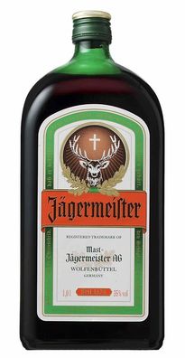 Jägermeister Likör Kräuterlikör 1l (35% Vol) -[Enthält Sulfite]