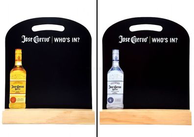 3x Jose Cuervo Tafel (21 x 22,5cm Tafelfläche) Tischaufsteller Tequila