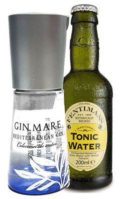 Gin Tonic Probierset - Gin Mare Mediterranean Gin 10cl (42,7% Vol) + Fentimans