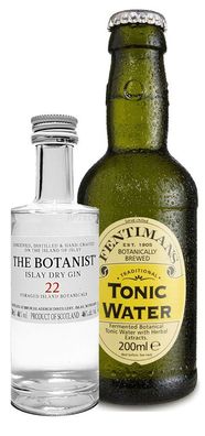 Gin Tonic Probierset - The Botanist Islay Dry Gin 50ml (46% Vol) + Fentimans To