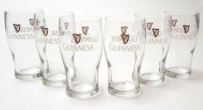 Guinness Gläser Set - 6X 0,5L