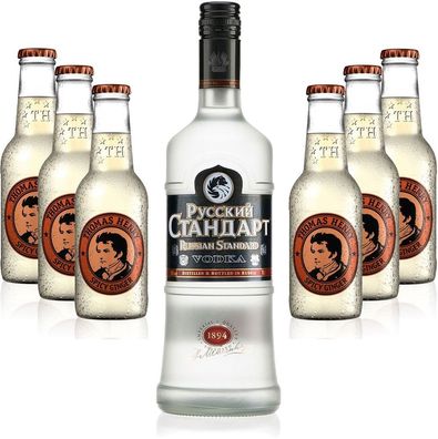 Moscow Mule Set - Russian Standard Vodka 0,7l 700ml (40% Vol) + 6x Thomas Henry