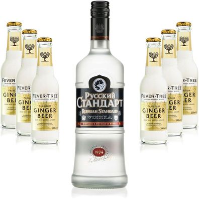 Moscow Mule Set - Russian Standard Vodka 0,7l 700ml (40% Vol) + 6x Fever Tree G