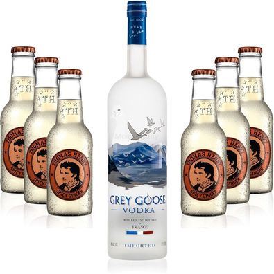 Moscow Mule Set - Grey Goose Vodka 0,7l 700ml (40% Vol) + 6x Thomas Henry Spicy