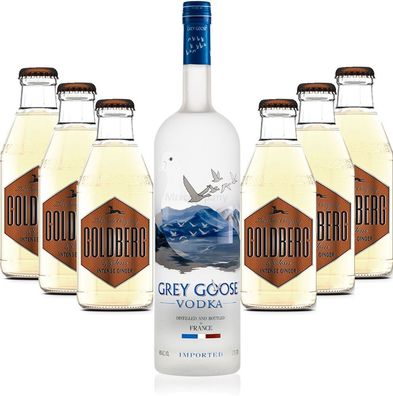 Moscow Mule Set - Grey Goose Vodka 0,7l 700ml (40% Vol) + 6x Goldberg Intense G