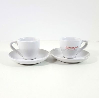 2x Ramazzotti Espresso Gläser mit Untertasse