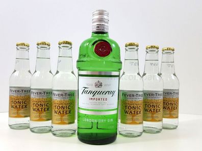 Gin Tonic Set ? Tanqueray London Dry Gin 0,7l 700ml (47,3% Vol) + 6x Fever-Tree