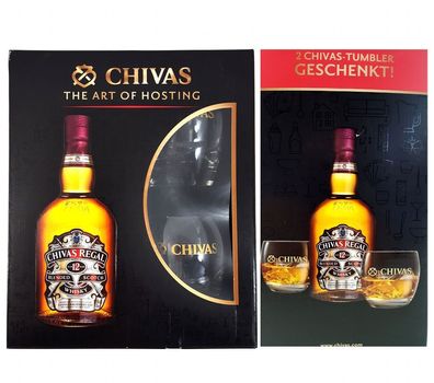 Chivas Blended Scotch Whisky 0,7l 700ml (40% Vol) + 2x Tumbler