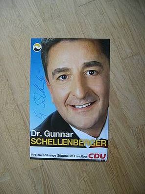 Sachsen-Anhalt CDU Politiker Dr. Gunnar Schellenberger - handsigniertes Autogramm!!!