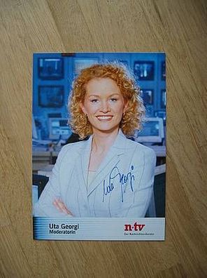 n-tv Fernsehmoderatorin Uta Georgi - handsigniertes Autogramm!!!