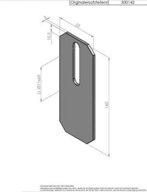 Abstreifer für Packerwalzen Eberhardt 300142