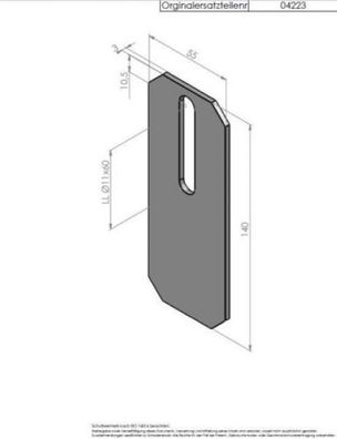 Abstreifer für Packerwalzen Frost 04223